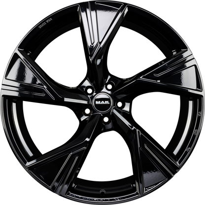 Mak Stark gloss black Alufelge 8.5x19 Zoll ET45 LK 5x130 ML66.45 – Bild 4