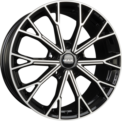 Mak Asphalt black mirror Alufelge 7x18 Zoll ET39 LK 5x100 ML57.1 – Bild 5
