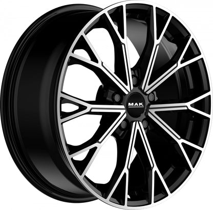 Mak Asphalt black mirror Alufelge 7.5x18 Zoll ET35 LK 5x114.3 ML76 – Bild 3