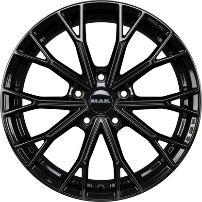 Mak Asphalt gloss black Alufelge 7.5x18 Zoll ET43 LK 5x108 ML72 – Bild 4