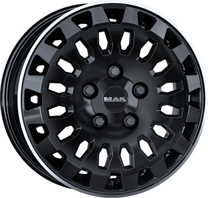 Mak Overland gloss black mirror ring 6.5x16 ET45 - LK5/114.3 ML76