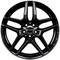 Mak Aurum Gloss Black Mirror Ring Alufelge 8x18 Zoll ET43 LK 5x112 ML66.6