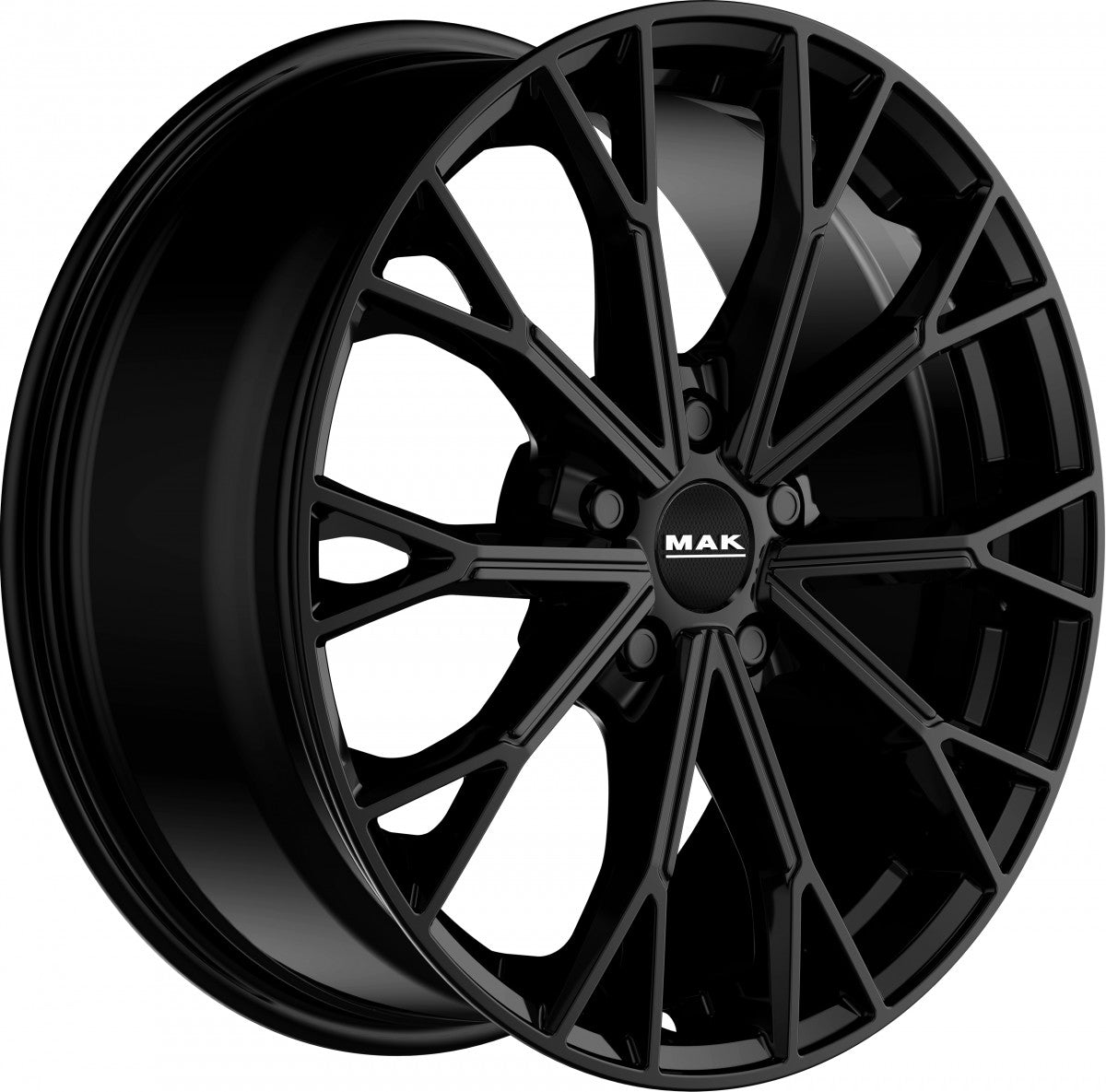 Mak Asphalt gloss black Alufelge 7x18 Zoll ET33 LK 5x108 ML65.1 – Bild 3