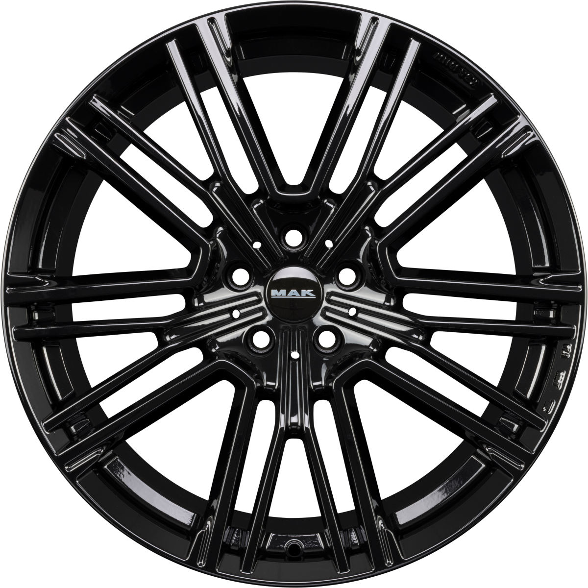 Mak Kult-D gloss black Alufelge 10.5x20 Zoll ET44 LK 5x112 ML66.6 – Bild 3
