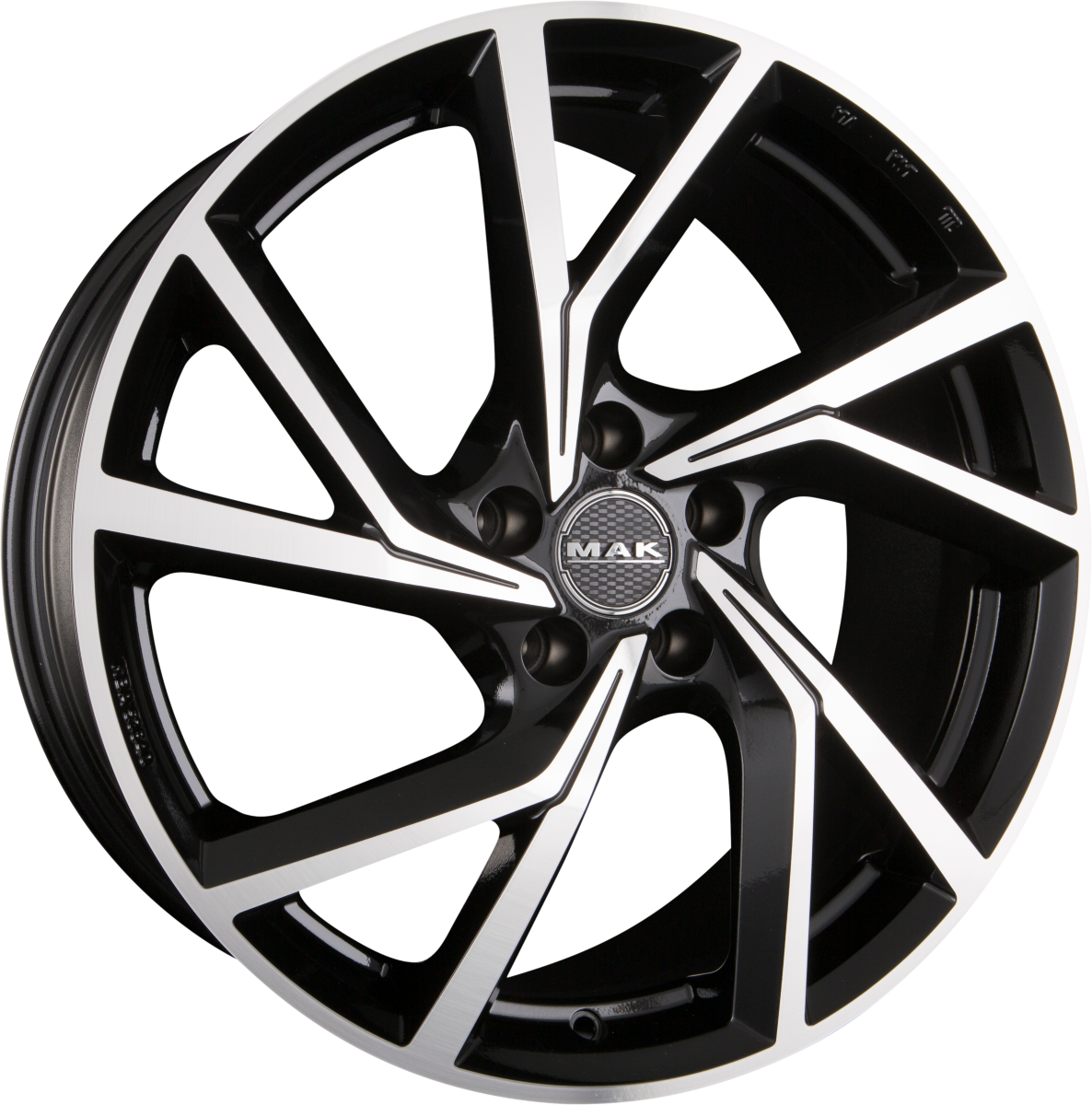 Mak Kassel black mirror Alufelge 8x18 Zoll ET47 LK 5x114.3 ML76 – Bild 4