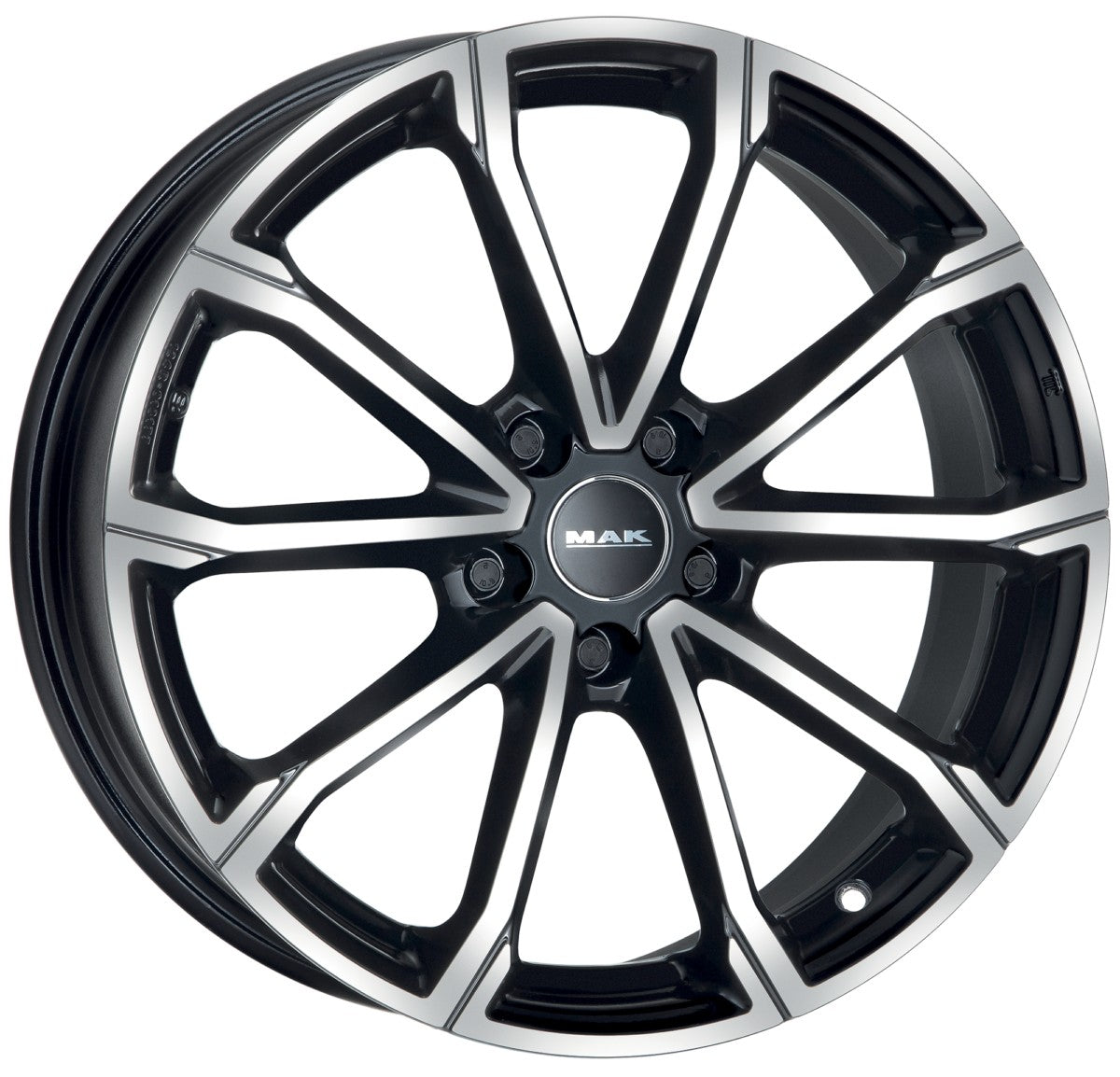 Mak DaVinci black mirror 6.5x17 ET43 - LK5/112 ML57.1