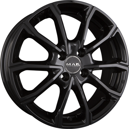 Mak DaVinci gloss black Alufelge 6.5x17 Zoll ET32 LK 4x108 ML65.1 – Bild 5