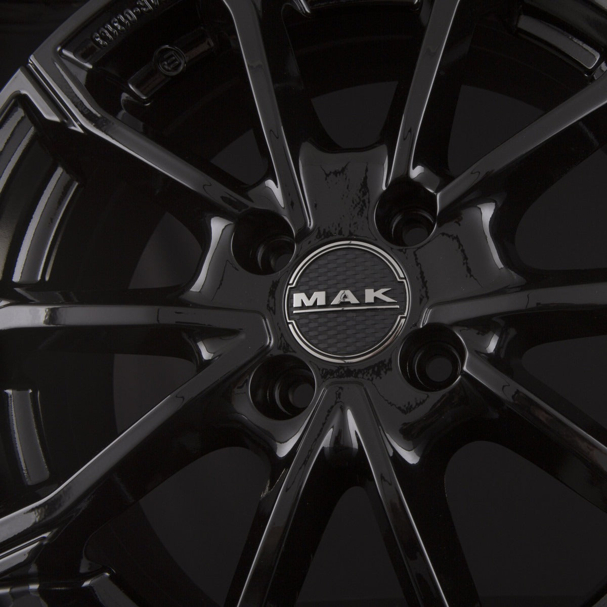 Mak DaVinci gloss black Alufelge 6.5x17 Zoll ET32 LK 4x108 ML65.1 – Bild 7