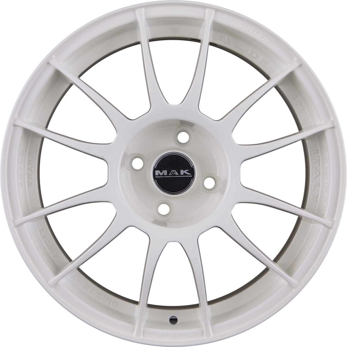 Mak XLR gloss white Alufelge 7x17 Zoll ET35 LK 5x114.3 ML76 – Bild 3