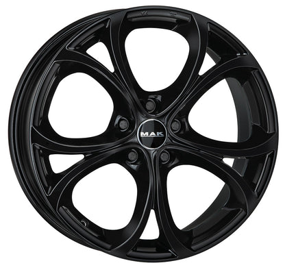 Mak Lario gloss black 7.5x17 ET39 - LK5/110 ML65.1