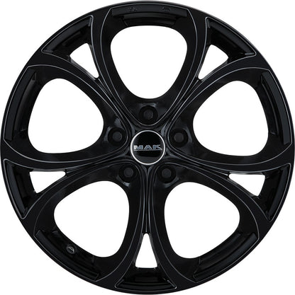 Mak Lario gloss black 7.5x17 ET39 - LK5/110 ML65.1