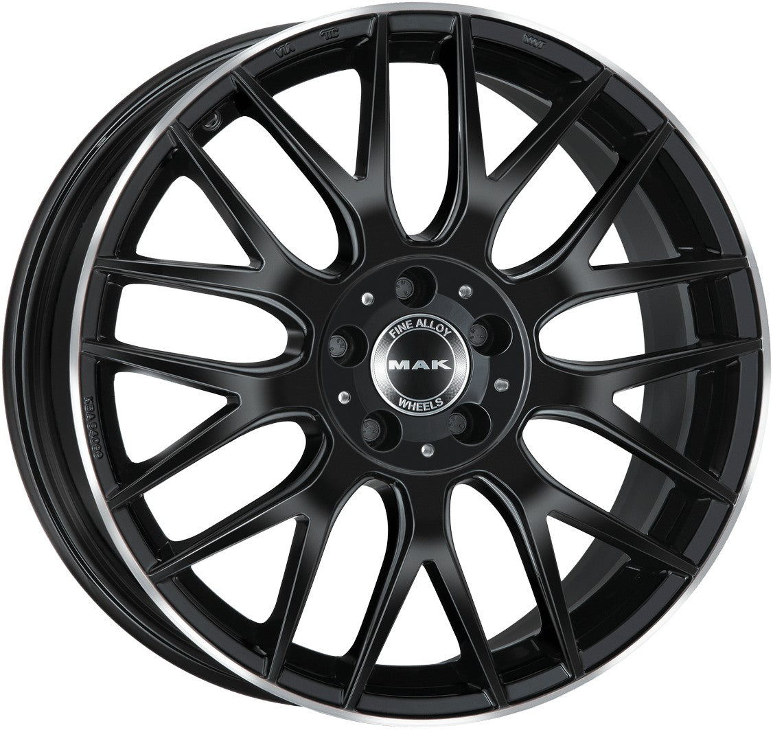 Mak Arrow gloss black mirror ring 9x19 ET20 - LK5/112 ML66.6