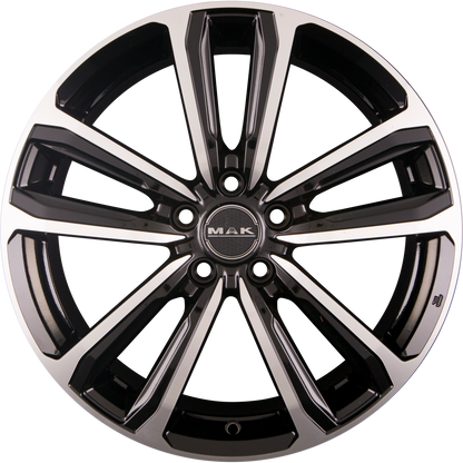 Mak Magma Black Mirror Face Alufelge 6x15 Zoll ET40 LK 5x114.3 ML67.1 – Bild 3