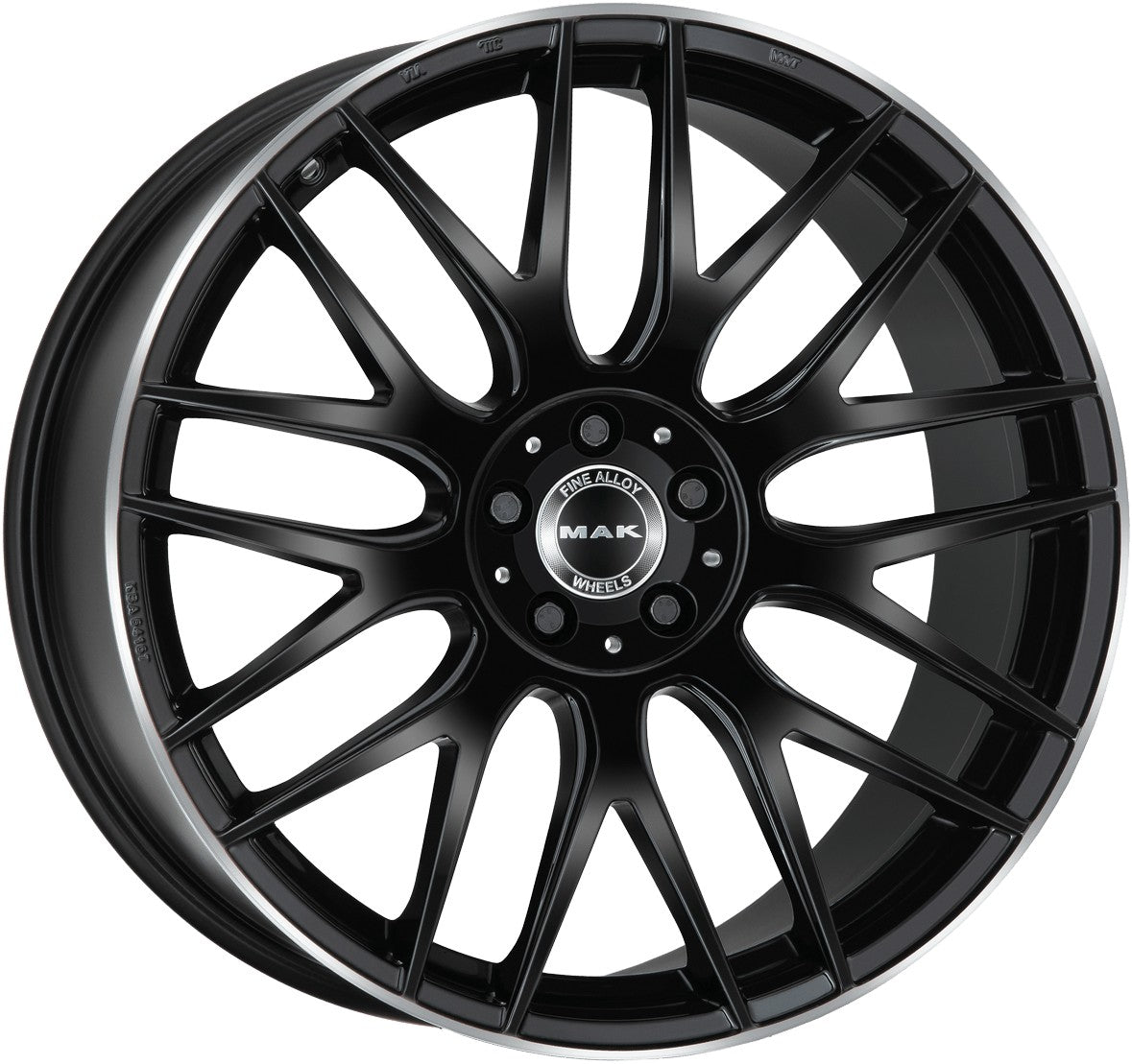 Mak Arrow-D gloss black mirror ring 9.5x20 ET50 - LK5/112 ML66.6