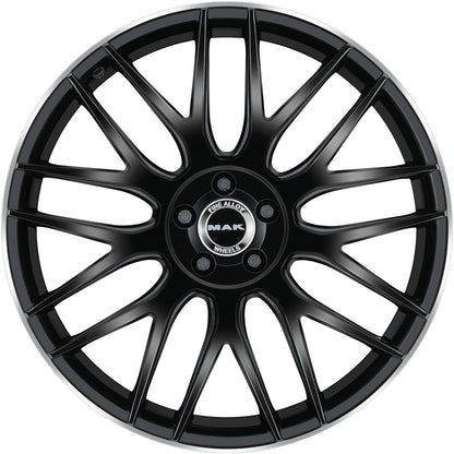 Mak Arrow-D gloss black mirror ring 9.5x20 ET50 - LK5/112 ML66.6
