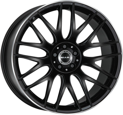 Mak Arrow-D gloss black mirror ring 9.5x20 ET57 - LK5/112 ML66.6