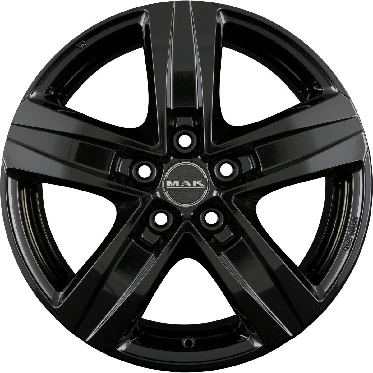 Mak Stone 5 gloss black Alufelge 7.5x18 Zoll ET43 LK 5x130 ML84.1 – Bild 3