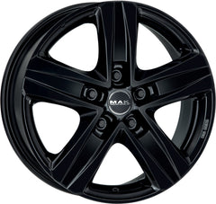 Mak Stone 5 gloss black Alufelge 7.5x18 Zoll ET43 LK 5x130 ML84.1