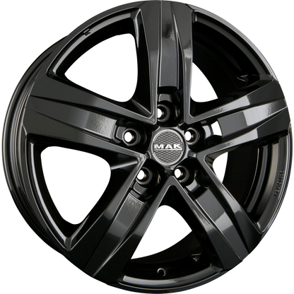 Mak Stone 5 gloss black Alufelge 7.5x18 Zoll ET43 LK 5x130 ML84.1 – Bild 4
