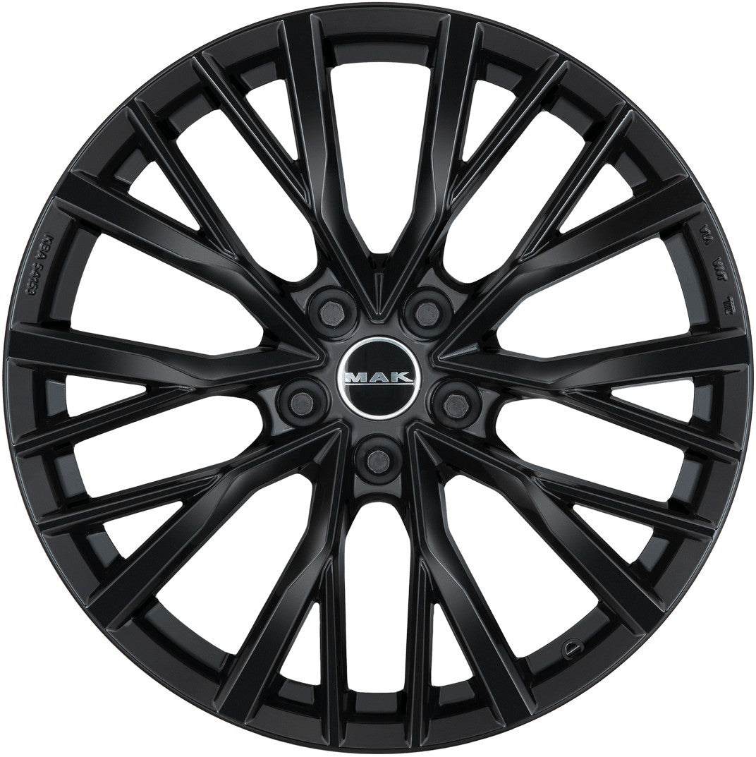 Mak Kent gloss black 9x22 ET43 - LK5/108 ML63.4