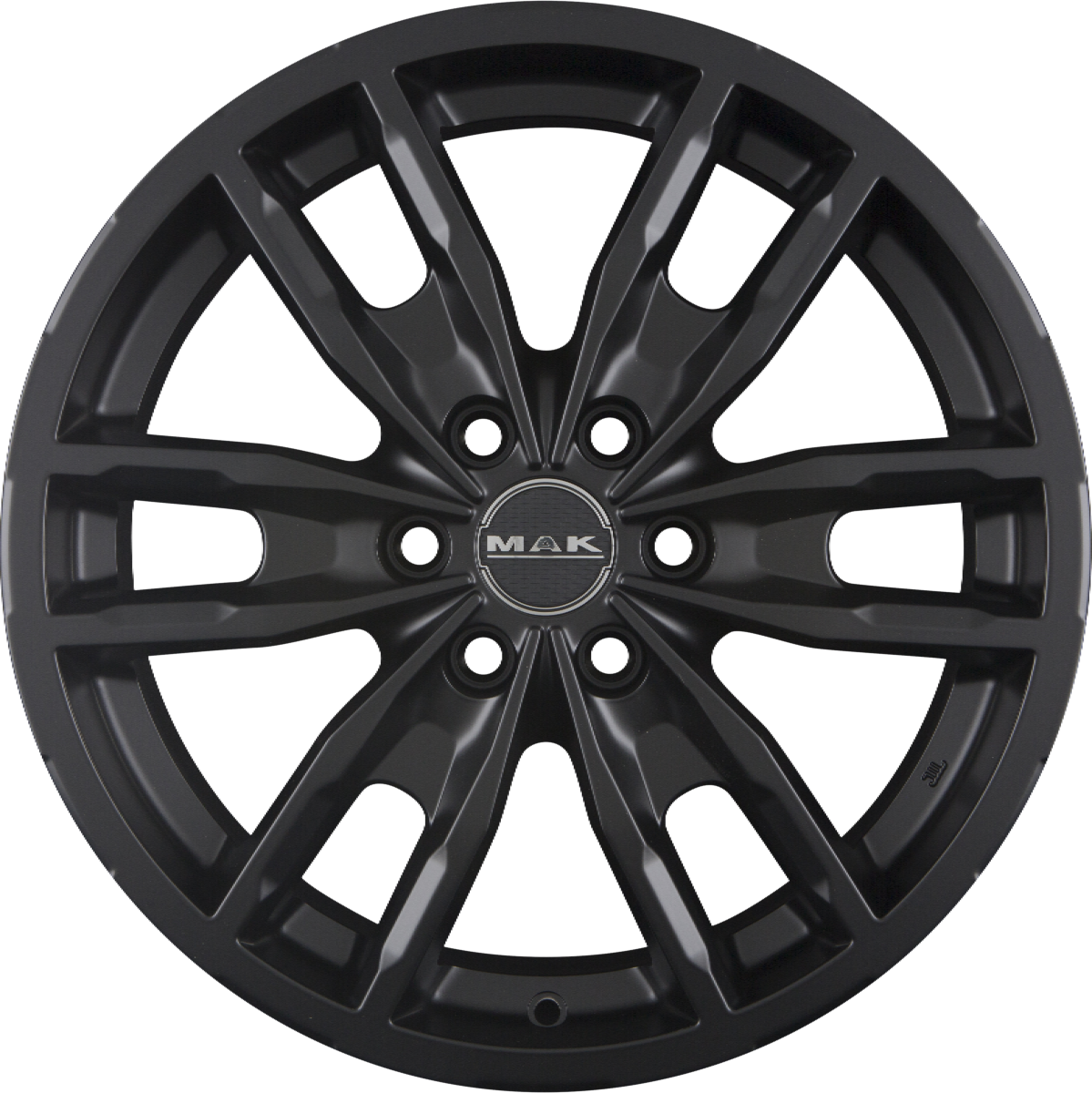 Mak Peak matt black Alufelge 8.5x18 Zoll ET44 LK 6x135 ML87.1 – Bild 4