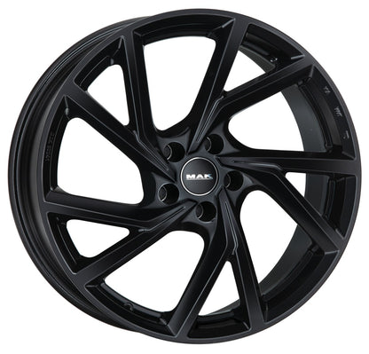 Mak Kassel gloss black 7x17 ET38 - LK5/100 ML57.1