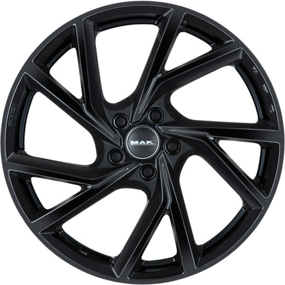 Mak Kassel gloss black 7x17 ET46 - LK5/100 ML57.1