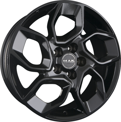 Mak Express gloss black Alufelge 6.5x16 Zoll ET60 LK 5x160 ML65.1 – Bild 5