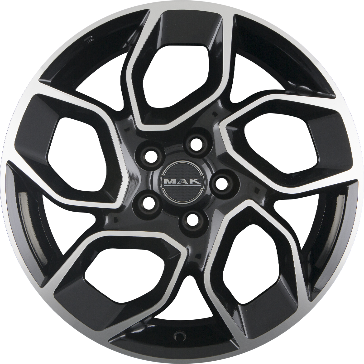 Mak Express black mirror Alufelge 7x17 Zoll ET46 LK 5x108 ML65.1 – Bild 4