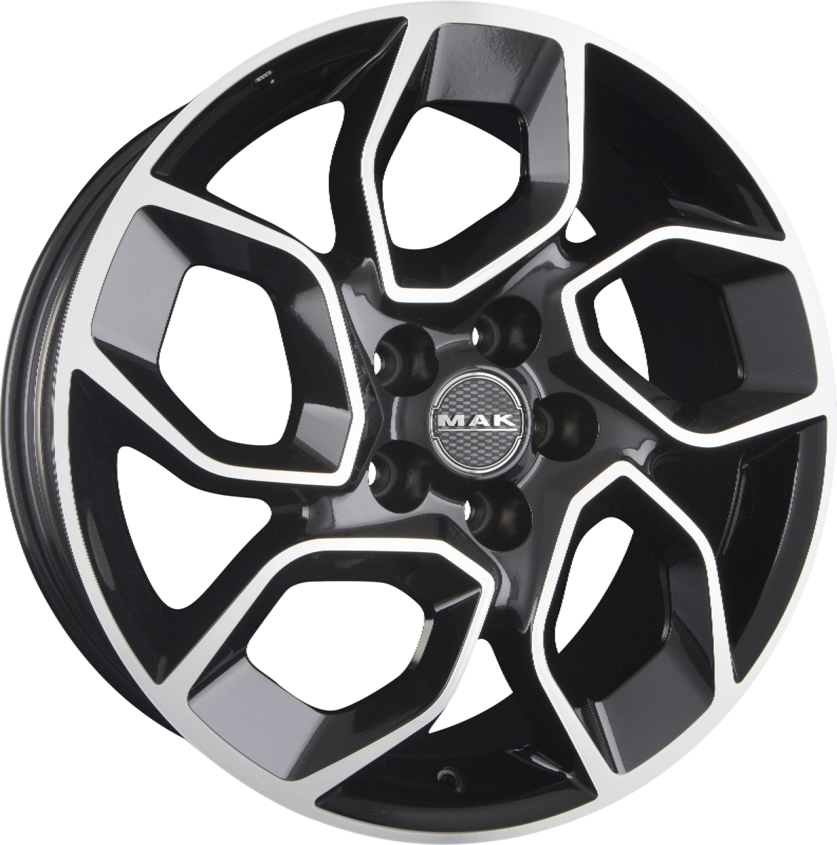 Mak Express black mirror Alufelge 7x17 Zoll ET46 LK 5x108 ML65.1 – Bild 5