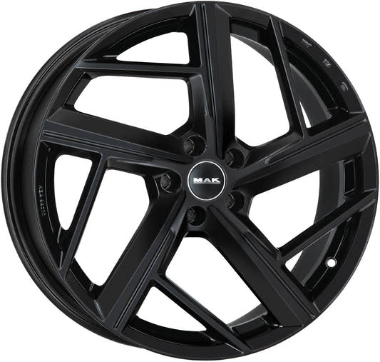 Mak Qvattro gloss black Alufelge 8.5x19 Zoll ET38 LK 5x112 ML66.45