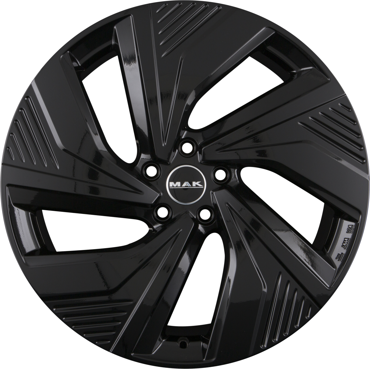 Mak Electra gloss black Alufelge 8.5x20 Zoll ET54.5 LK 5x114.3 ML67.1 – Bild 4