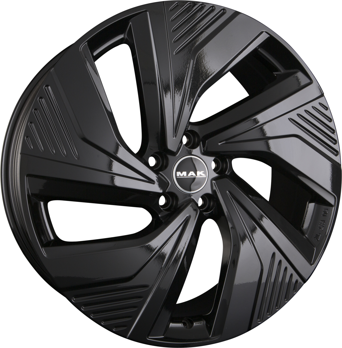 Mak Electra gloss black Alufelge 8.5x20 Zoll ET54.5 LK 5x114.3 ML67.1 – Bild 5