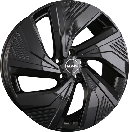 Mak Electra gloss black Alufelge 8.5x20 Zoll ET54.5 LK 5x114.3 ML67.1 – Bild 5
