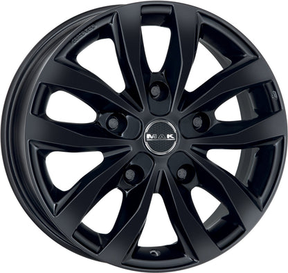 Mak Load 5 gloss black 6.5x16 ET55 - LK5/130 ML78.1