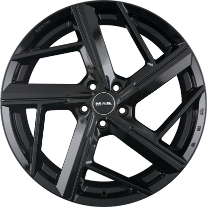 Mak Qvattro gloss black Alufelge 8x18 Zoll ET50 LK 5x112 ML57.1 – Bild 4