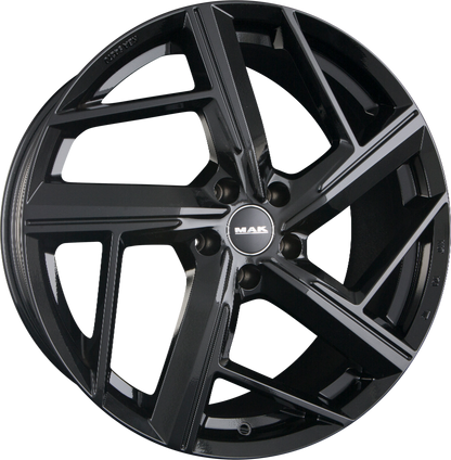 Mak Qvattro gloss black Alufelge 8x18 Zoll ET50 LK 5x112 ML57.1 – Bild 5