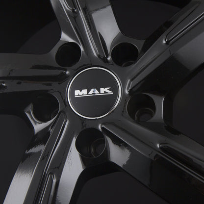 Mak Qvattro gloss black Alufelge 8x18 Zoll ET50 LK 5x112 ML57.1 – Bild 6