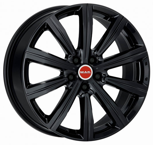Mak Birmingham gloss black 8.5x20 ET40 - LK5/120 ML72.6