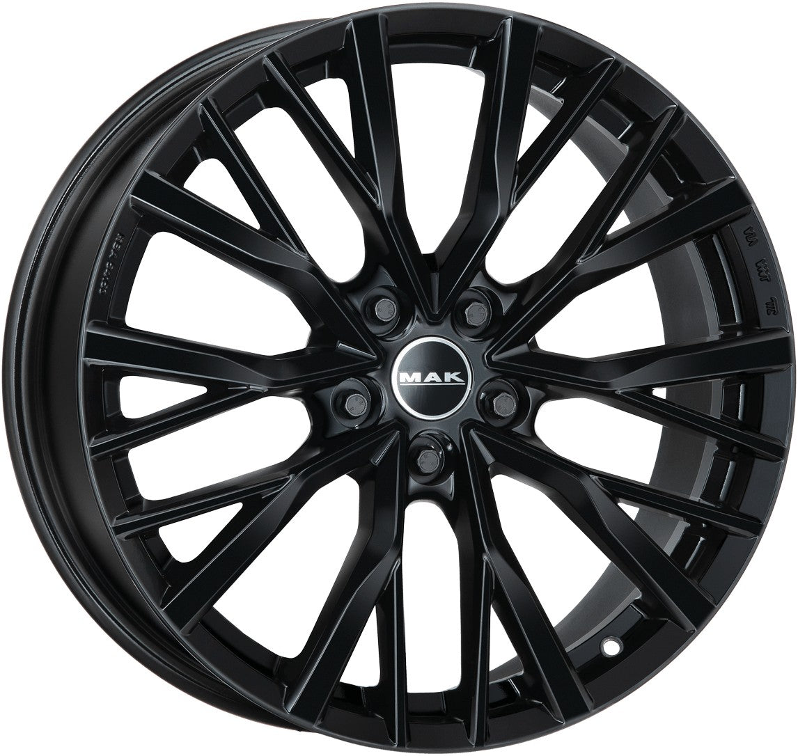 Mak Kent gloss black 8.5x20 ET38 - LK5/120 ML72.6