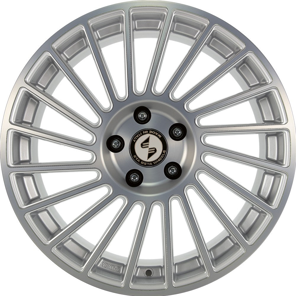 Etabeta Venti-R silver shiny polish 8.5x19 ET42 - LK5/120 ML65.1