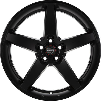 Momo Five black matt 7x17 ET45 - LK5/112 ML72.3