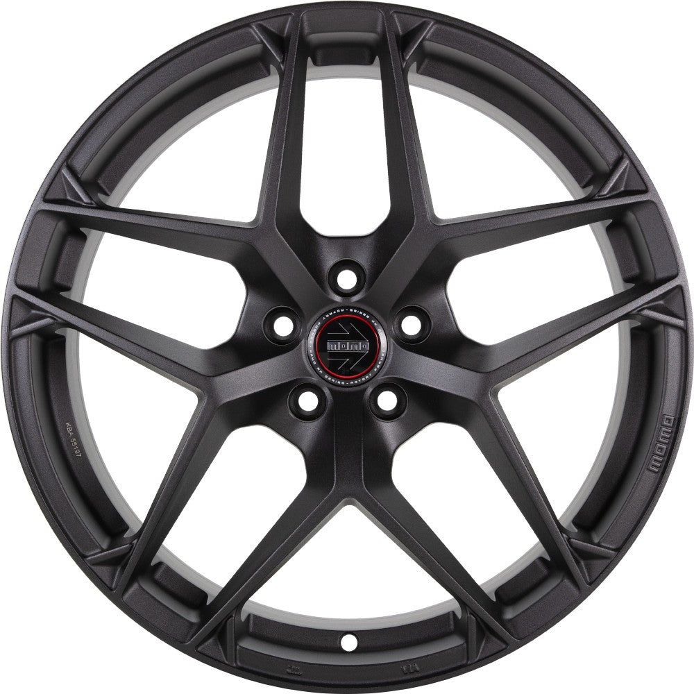 Momo RF07 sandblast black 8.5x19 ET30 - LK5/112 ML66.6