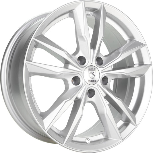 Momo Fast silver glossy 6.5x16 ET40 - LK5/112 ML72.3