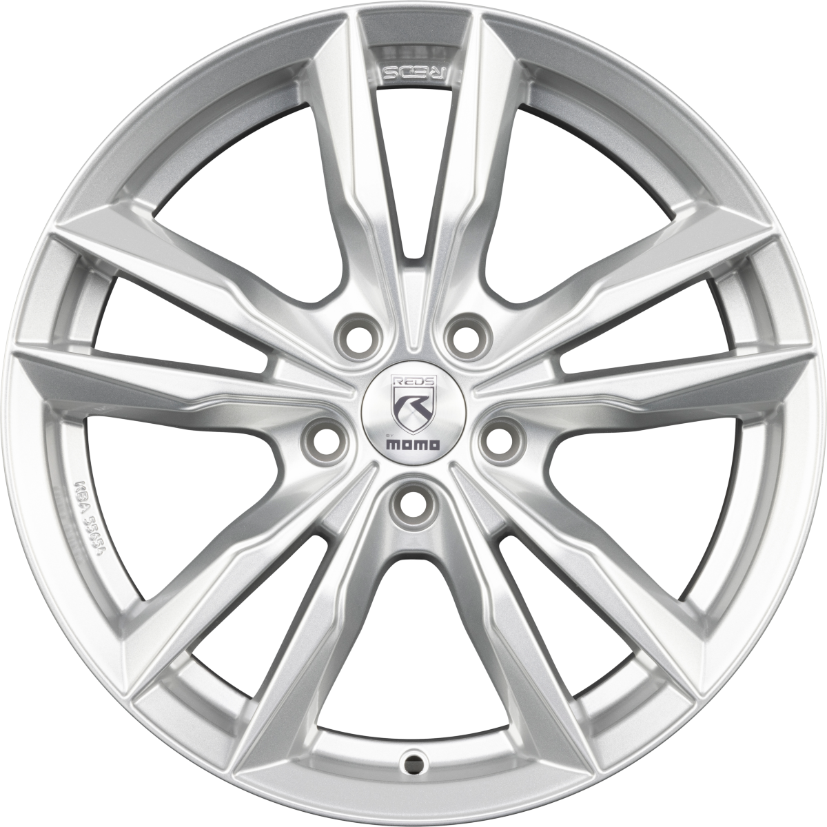 Momo Fast silver glossy Alufelge 7.5x17 Zoll ET45 LK 5x108 ML72.3 – Bild 3