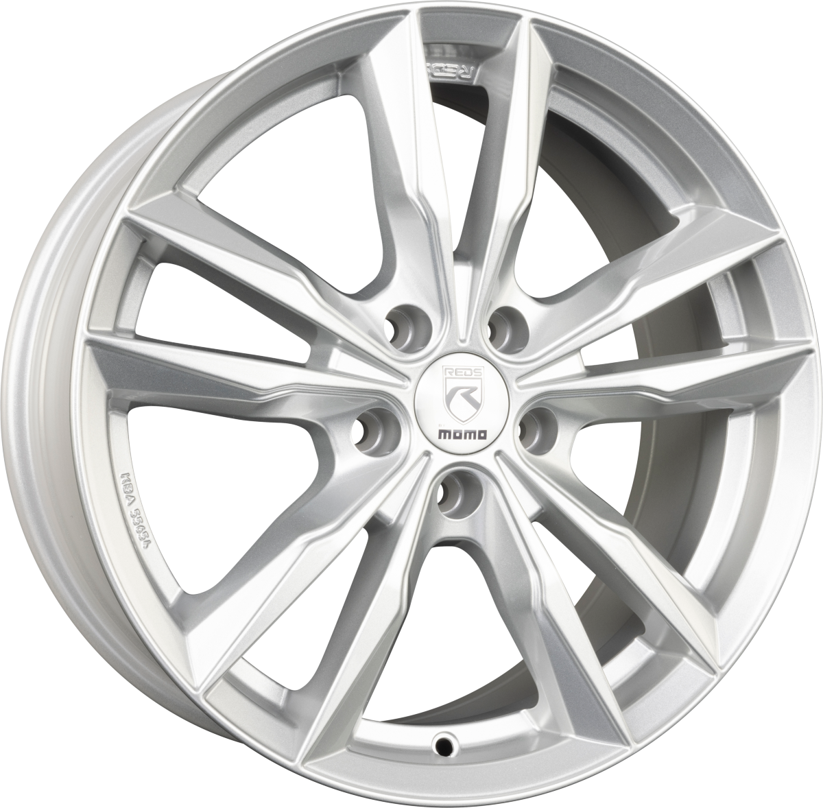Momo Fast silver glossy Alufelge 7.5x17 Zoll ET45 LK 5x108 ML72.3 – Bild 4