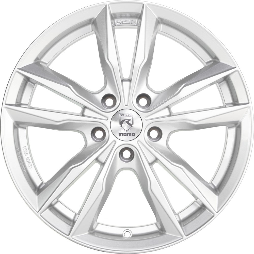 Momo Fast silver glossy 8x18 ET45 - LK5/112 ML72.3