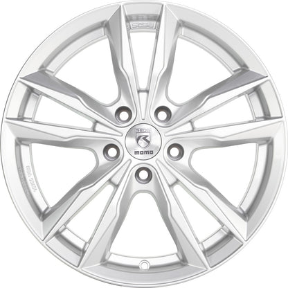 Momo Fast silver glossy 8x18 ET45 - LK5/112 ML72.3