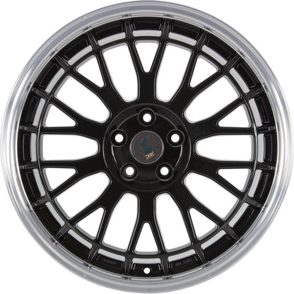 Etabeta Unit black shiny lip polished 8.5x19 ET50 - LK5/112 ML78.1