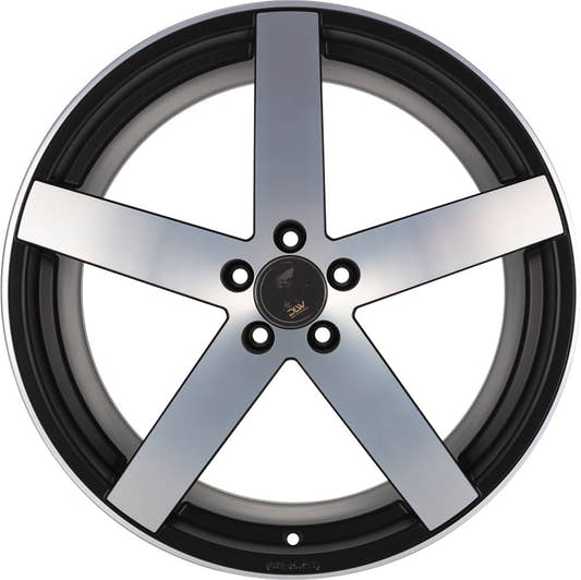 Etabeta Uros-K black matt full polished 9.5x19 ET38 - LK5/120 ML78.1